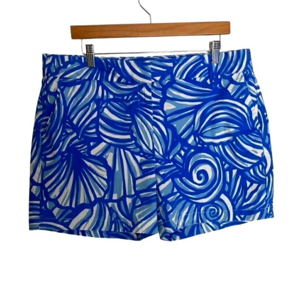 Vineyard Vines Blue & White Shell Print Shorts 14